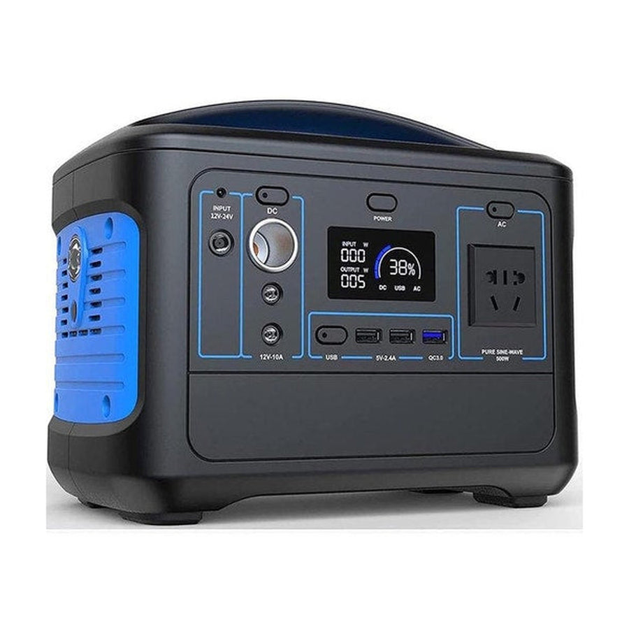 Portable Outdoor Power Station 500W - Solar & Mains Rechargeable