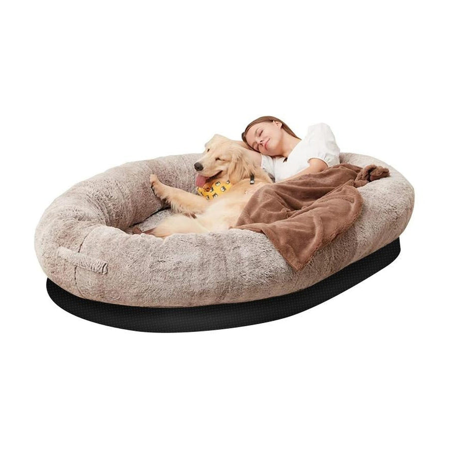 PETSWOL: Human-Size Dog Bed (134x90x26cm)