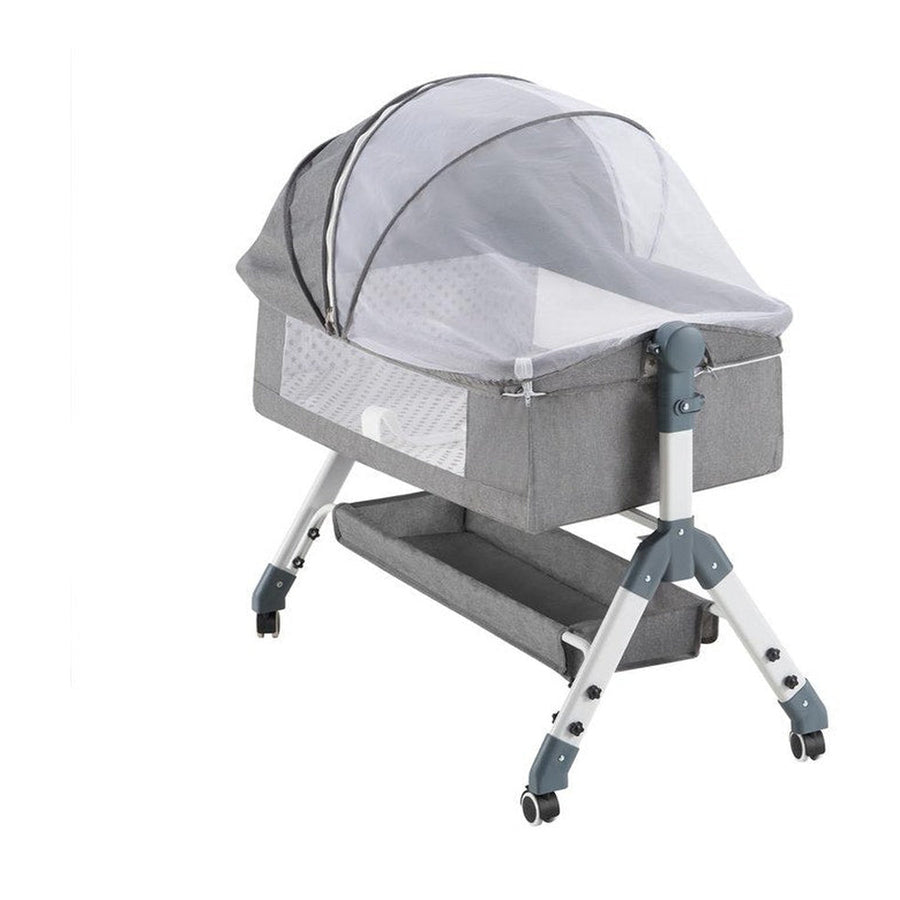 PlayPals Baby Cot Crib Bed Portable Bassinet Bedside Sleeper Adjustable Height