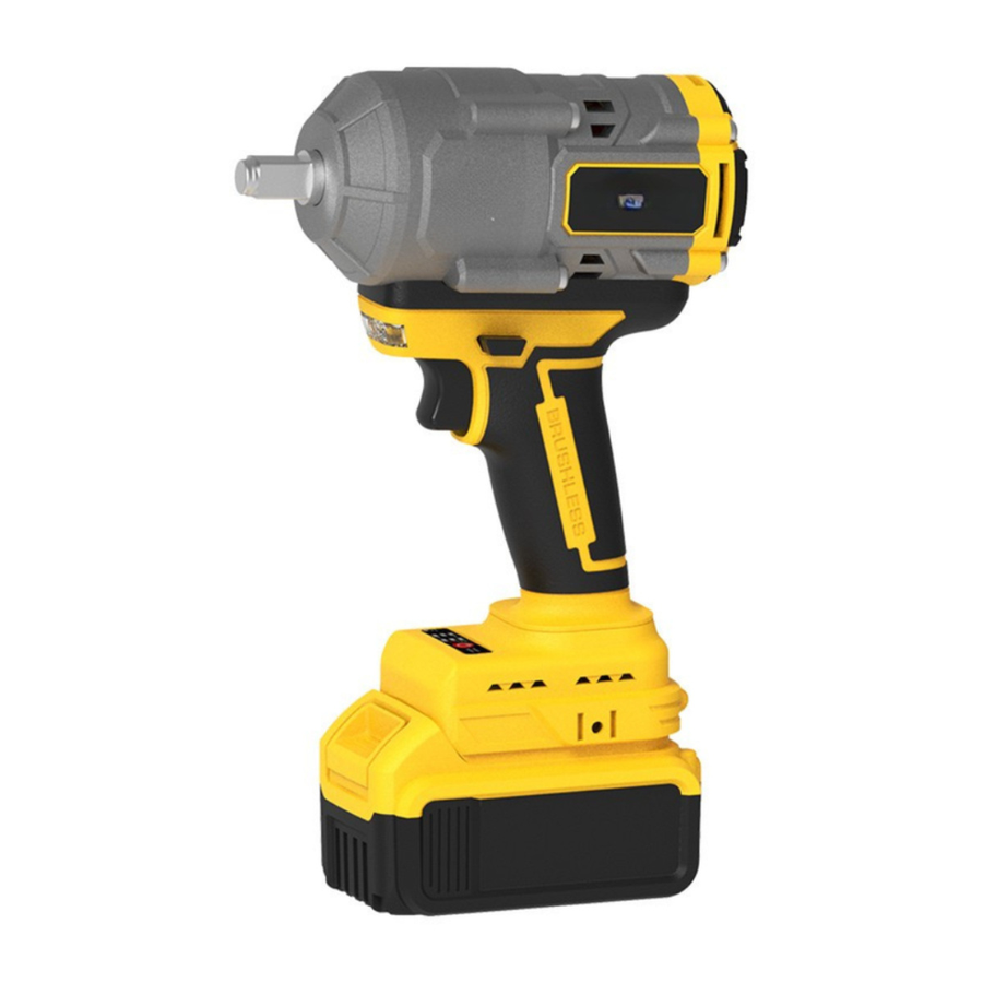 21V Heavy Duty Cordless Brushless Impact Wrench - 1100Nm Torque, 1/2" Square Drive, Industrial Grade