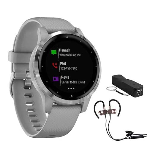 Garmin Vivoactive 4S Smartwatch (010-02172-01) Wireless Sport Earbuds & More