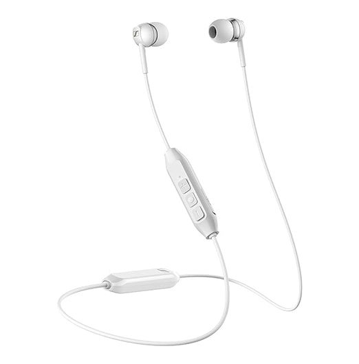 Sennheiser CX 150BT Bluetooth 5.0 Wireless Headphone - 10-Hour Battery Life, USB-C Fast Charging, Two Device Connectivity - White