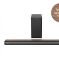 Kogan 3.1 Channel 230W Dolby Soundbar with Wireless Subwoofer (Wood-Grain Finish)