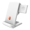 STM ChargeTree Go Portable 3-in-1 Wireless Charging Station - White, for iPhone/Samsung/Android (15W/7.5W), AirPods (5W), Apple Watch (3W) - Qi Certified Charging Stand