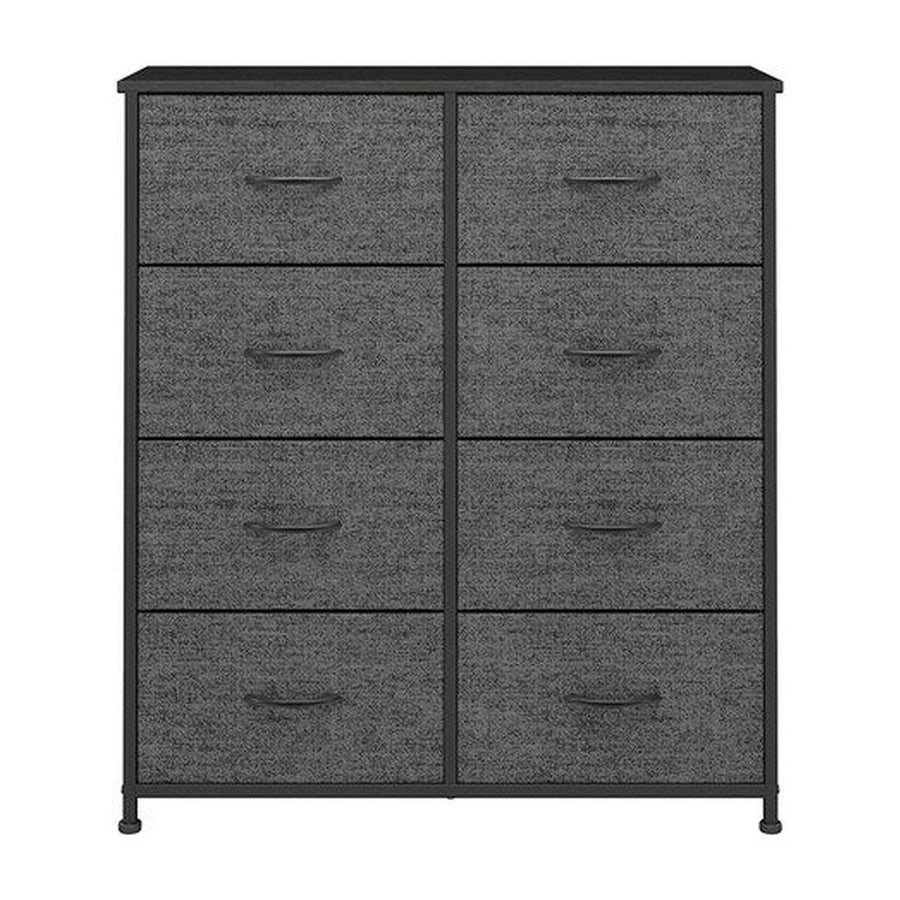 Ovela 8 Drawer Tallboy Chest of Drawers (Charcoal)
