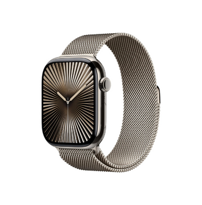 Apple Watch Series 10 GPS + Cellular 42mm Natural Titanium - Milanese Loop