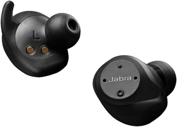 Jabra Elite Sport Earbuds – Wireless Earphones with Integrated Fitness App for Calls and Music – Black