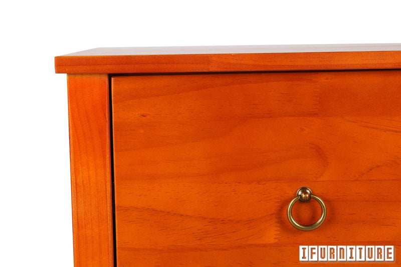 (Out Of Stock) Metro 2-Drawer Bedside Table (Warm Honey)