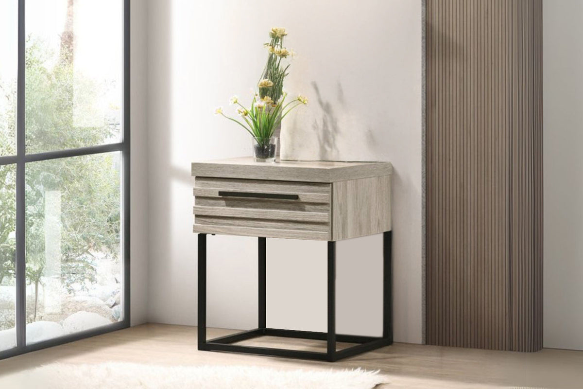 (Set Of 2) Westden Bedside Table With Side Pier Combo