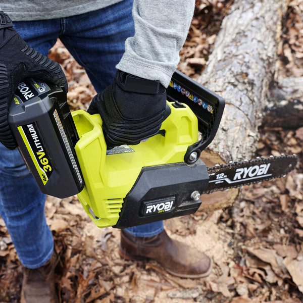 Ryobi 36V HP™ Brushless 12” (30cm) Top Handle Chainsaw – Tool Only
