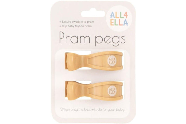 All4Ella: Pram Peg - Sand (2 Pack)