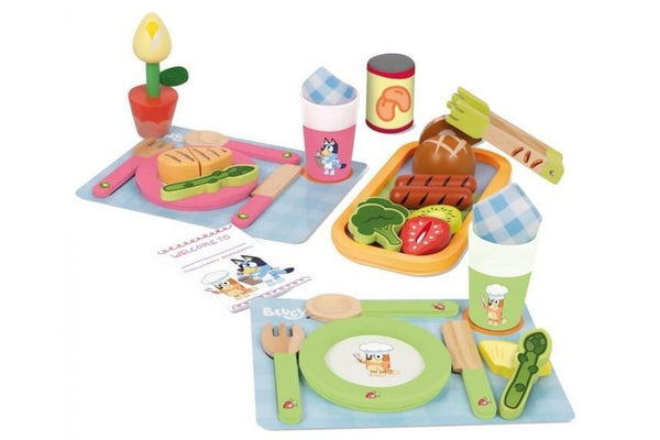 Bluey: Wooden Dine In With Bluey Set