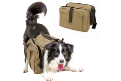 PETSWOL Dog Saddle Storage Bag - Khaki