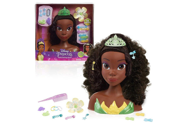 Disney Princesses 26cm Tiana Doll Styling Head Kids Activity Pretend Play Toy 3+