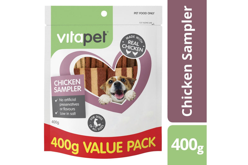 Vitapet: Jerhigh Chicken Sampler (400g)