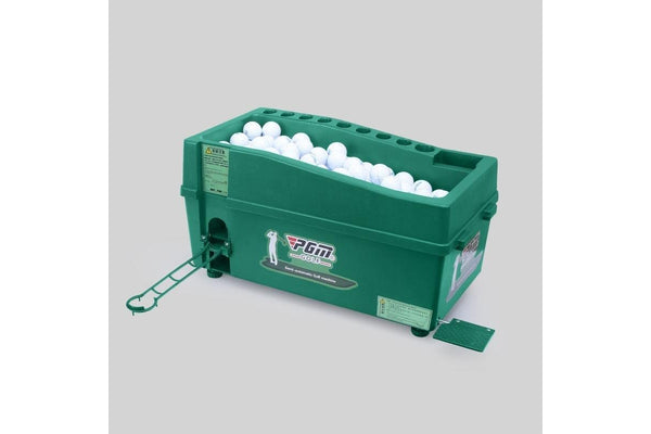 Golf Ball Dispenser Automatic Tee Up Machine With Club Rack - Size 62X32X32Cm Green