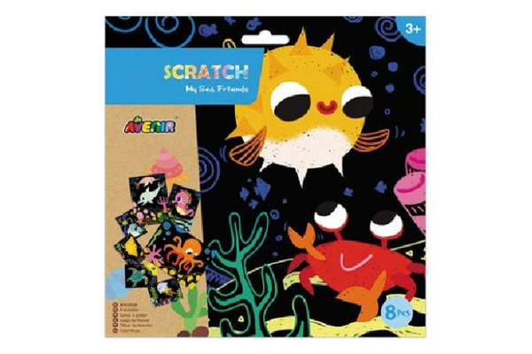 Avenir: Scratch Art Kit - My Sea Friends