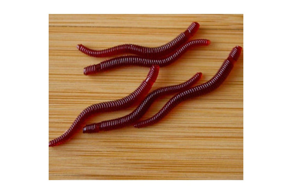 3.5cm Luminous Fish Lure Red Earthworm Design