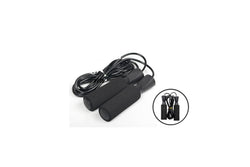 BLACK Jumping Rope Skipping Rope Fitness Boxing Speed Workout PVC