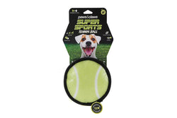 Paws & Claws 15cm Super Sports TPR Covered Oxford Tennis Ball Pet Toy w Squeaker