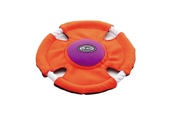 Petio Play Flyer Round Fetch Throw Frisbee Flying Disc Pet Dog Toy Large 22.5cm