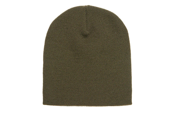 Yupoong Flexfit Unisex Heavyweight Standard Beanie Winter Hat (Olive) (One Size)