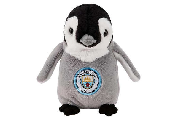 Manchester City FC Penguin Plush Toy (Sky Blue/White) (One Size)