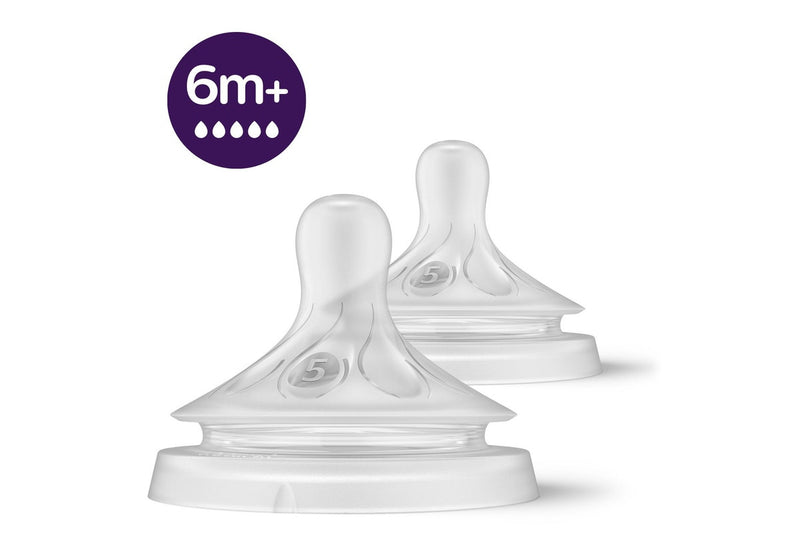 Avent: Natural Response Teat - 6m+ Flow 5 (2 Pack)