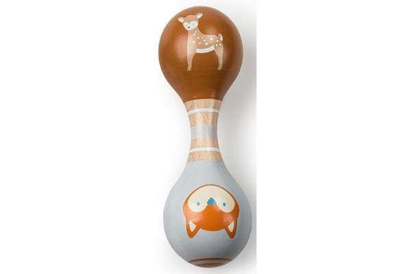 Mary Meyer: Leika Fox & Fawn Wooden Rattle