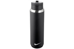 Nike Stainless Steel Recharge Straw Water Bottle - Black / White (710ml)