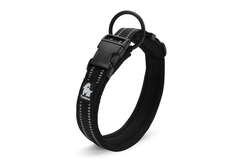 Heavy Duty Reflective Collar Black Xs -