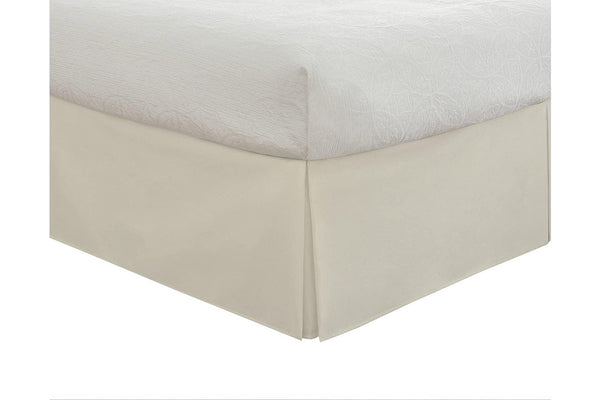 Bedding Tailored Bed Skirt, 36 cm Drop, Pleated, Full, Ivory