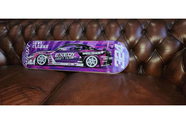 Levi Clarke s15 presentation skate deck NVRLFT Drift pro Exedy 324