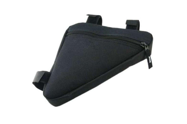 Bike Pouch Waterproof 1.5L Triangle Cycling Front Tube Frame Bag Black - Standard