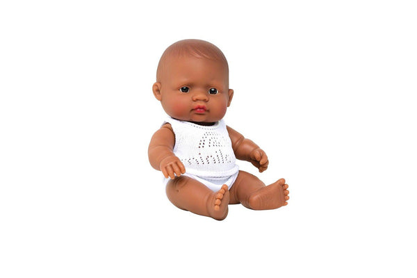 Miniland Baby Doll Hispanic Boy 21cm Lifelike Kids Fun Pretend Play Toy 10m+