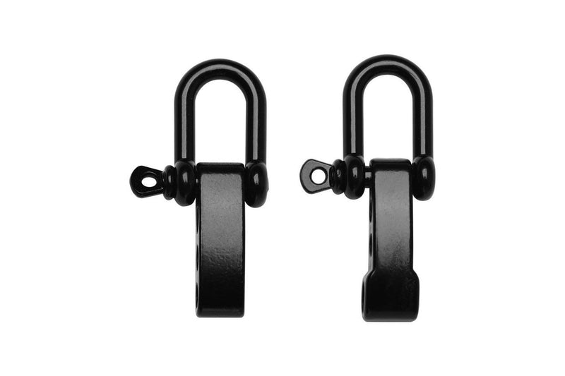 10Pcs Black U Shaped Shackle Buckle Stainless Steel Bracelet Buckles Outdoor Camping Survival Rope Paracords Bracelets Accessories - Standard