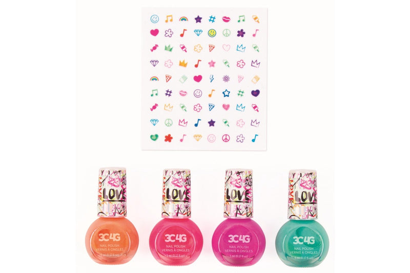 3C4G: Graffiti Street Style Nail Polish and Nail Sticker Set