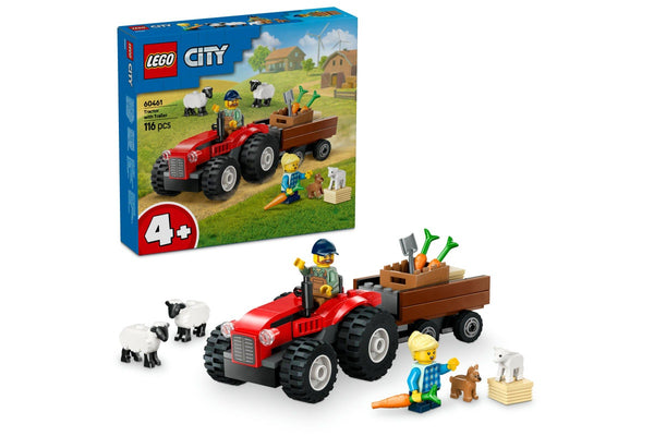 LEGO City: Red Farm Tractor with Trailer & Sheep - (60461)