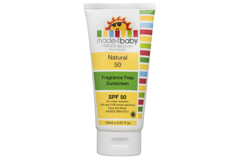 Made4Baby: Natural Sunscreen SPF 50 - Fragrance Free (150ml)