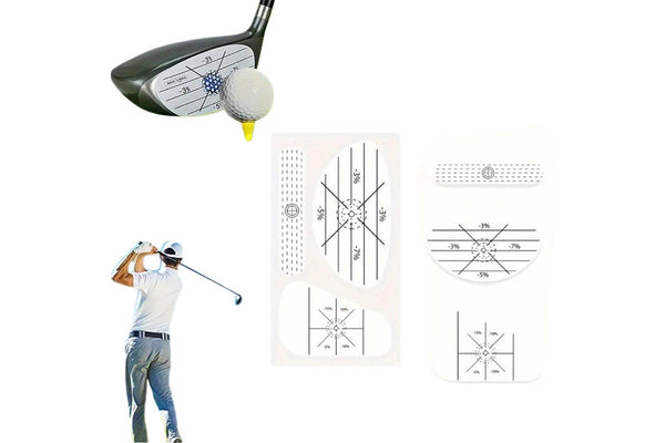 100 Sheet Golf Impact Tape Set Self-Teaching Club Impact Stickers for Woods Irons and Putters Golf Training Aid