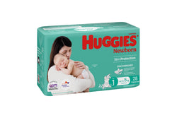 Huggies Newborn Convenience Unisex Nappies - Size 1