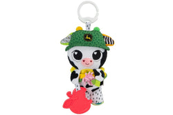 Lamaze & John Deere: Bella the Cow Clip & Go Activity Toy