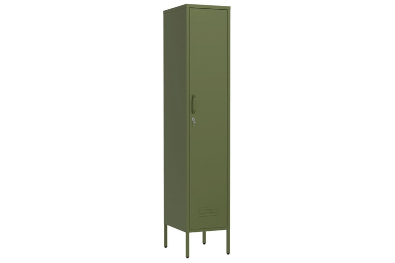 Fraser Country Milan Metal Locker Storage Cabinet - Olive Green