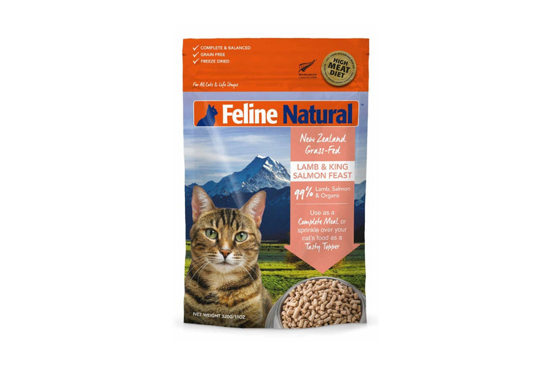 Feline Natural: Freeze-Dried Cat Food, Lamb & Salmon 320g