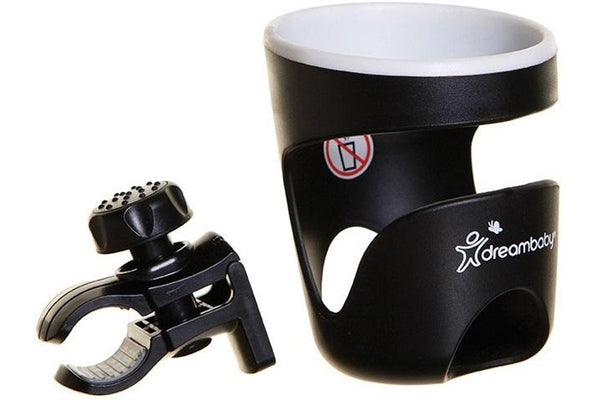 Dreambaby: Strollerbuddy Drink Holder - Black/Cream