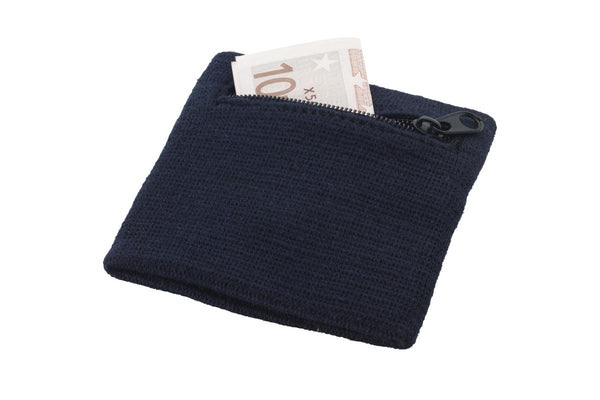 Bullet Brisky Sweatband With Zipper (Navy) (8 x 8 x 1 cm)