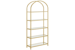 Vasagle 5-Tier Arch Glass Storage Shelf