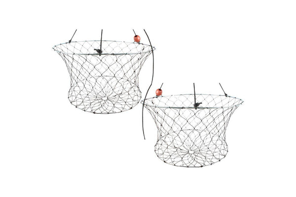 2x Fishteck Net Crab 60cm All Mesh 4.3C Camping Outdoor Accessories Equipment