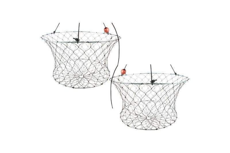 2x Fishteck Net Crab 60cm All Mesh 4.3C Camping Outdoor Accessories Equipment