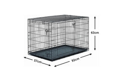 36 inch Double Door Folding Pet Wire Cage Metal Folding Cage for Pets